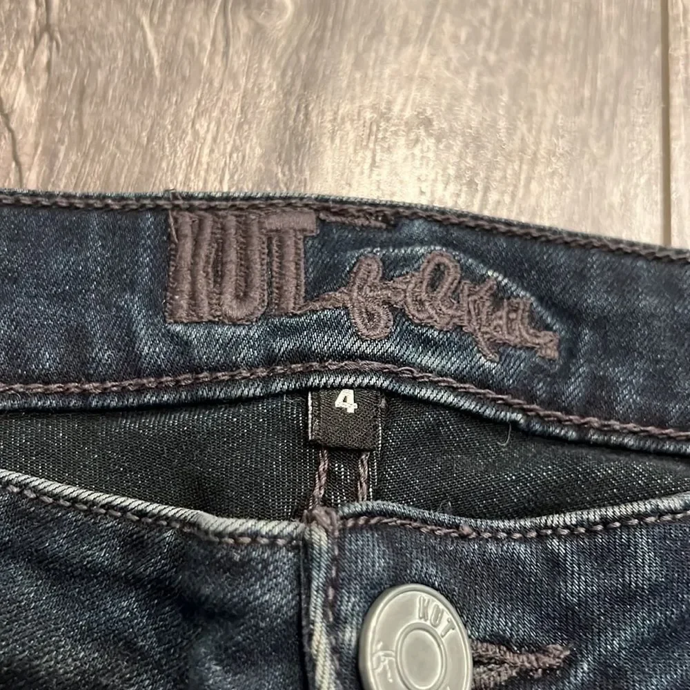 KFTK Grunge Goth Distressed Skinny Stretch Jeans Size 4